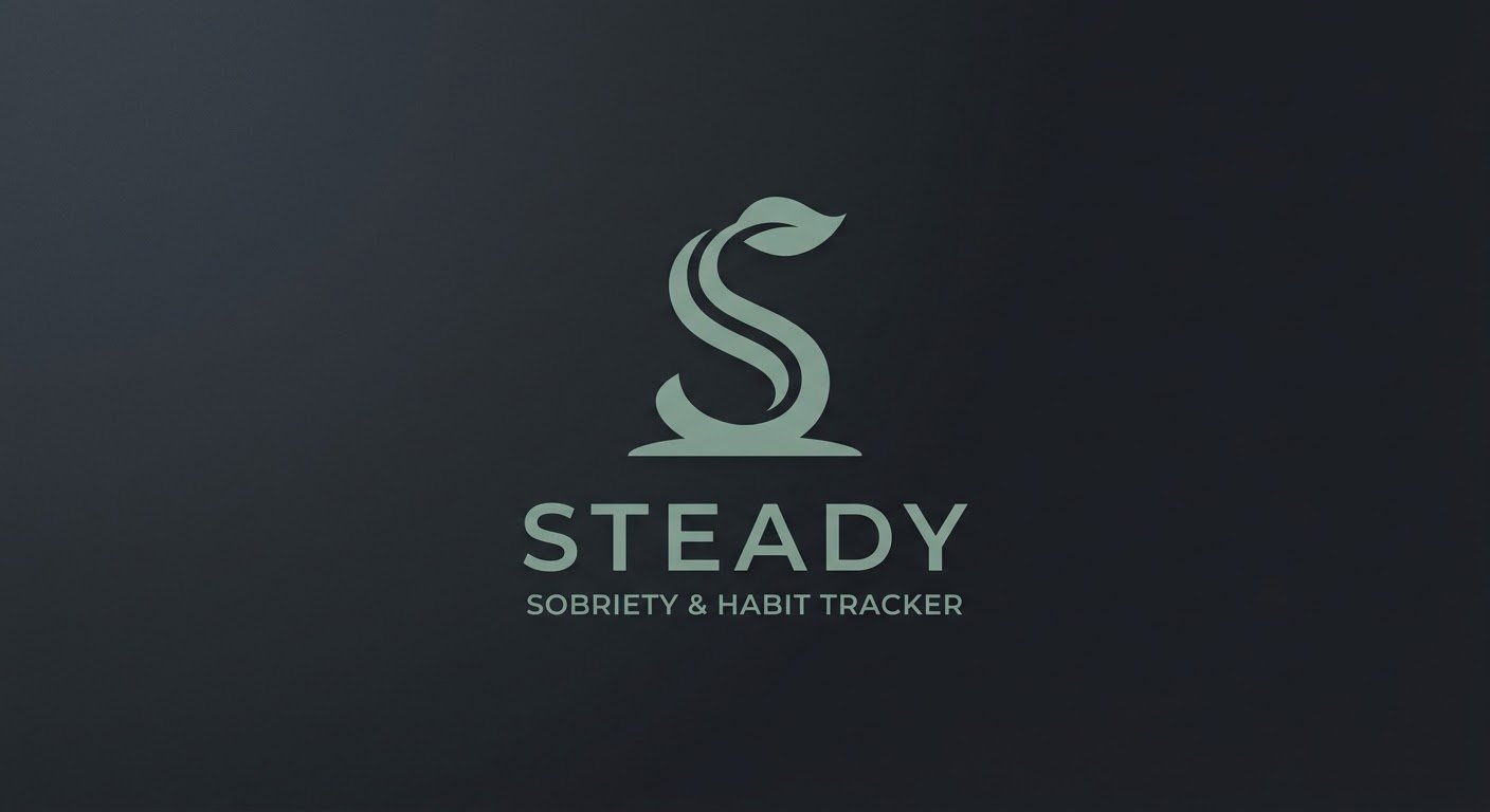 The Steady app icon and wordmark